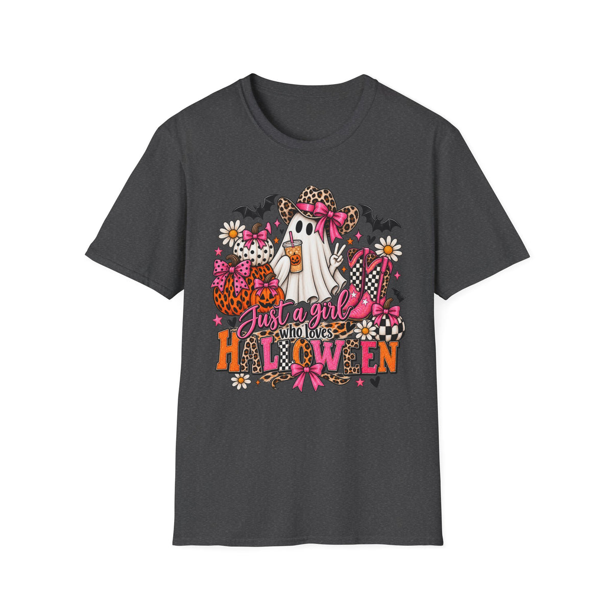 Leopard Halloween Ghost Graphic Tee