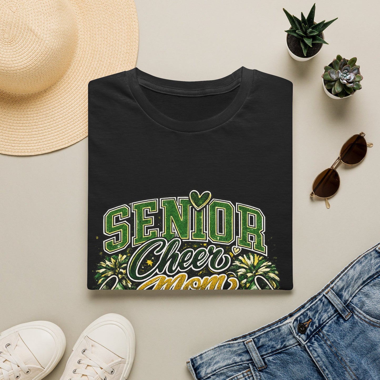Senior Cheer Mom T‑Shirt — Senior Cheer Mom Wildcats Shirt