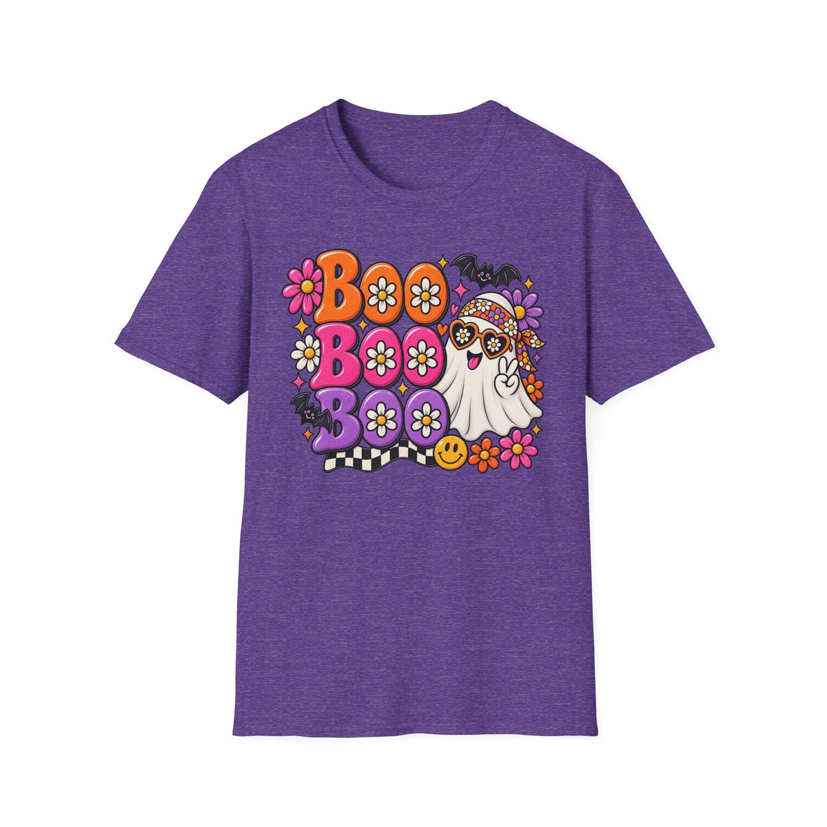 Boo Floral Ghost Halloween T-Shirt