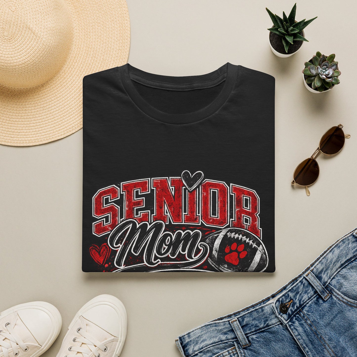 Senior Mom T-Shirt - Personalized Slaton Tigers Football Design