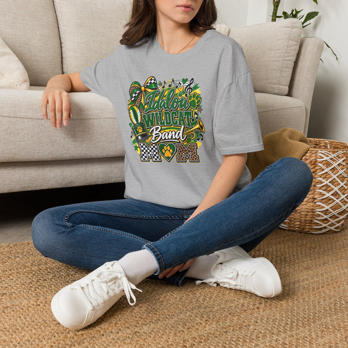 Soft Style Wildcat Band Mom Shirt