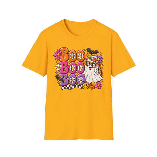 Boo Floral Ghost Halloween T-Shirt