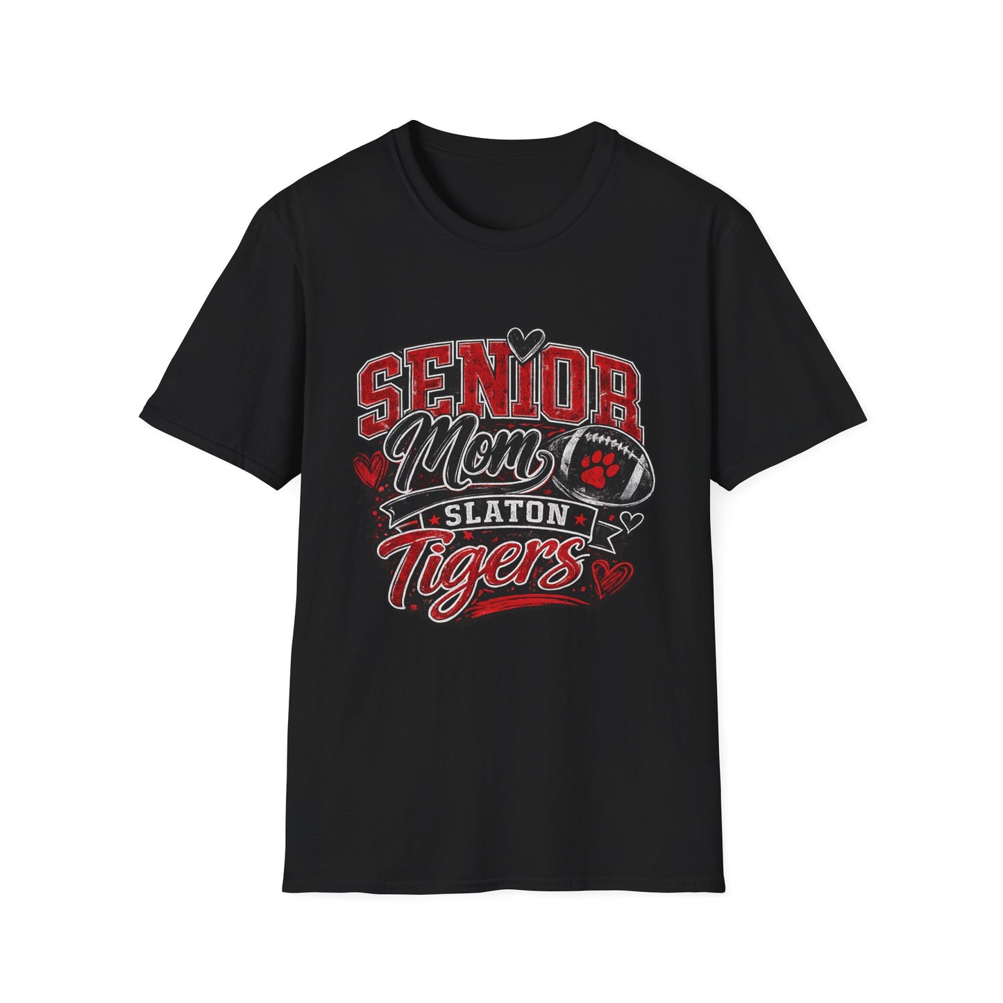 Senior Mom T-Shirt - Personalized Slaton Tigers Football Design