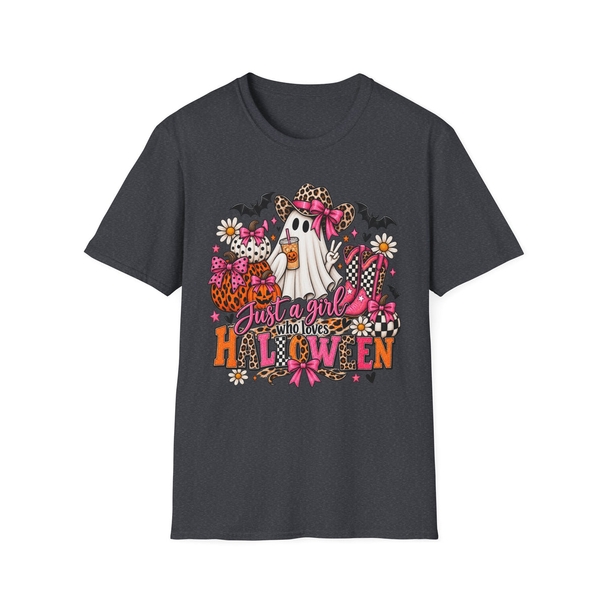 Leopard Halloween Ghost Graphic Tee