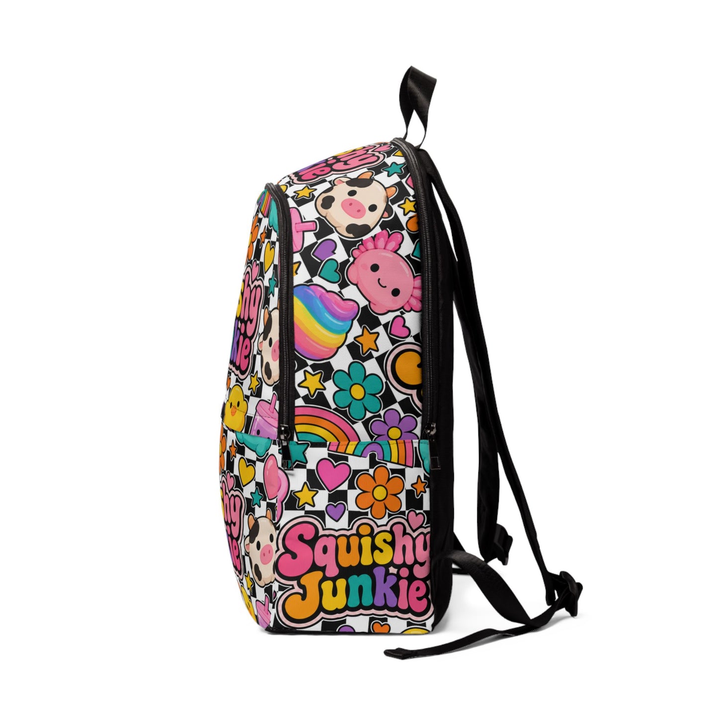 Squishy Junkie Pattern Backpack — Cute Kawaii Animal & Sweets Print