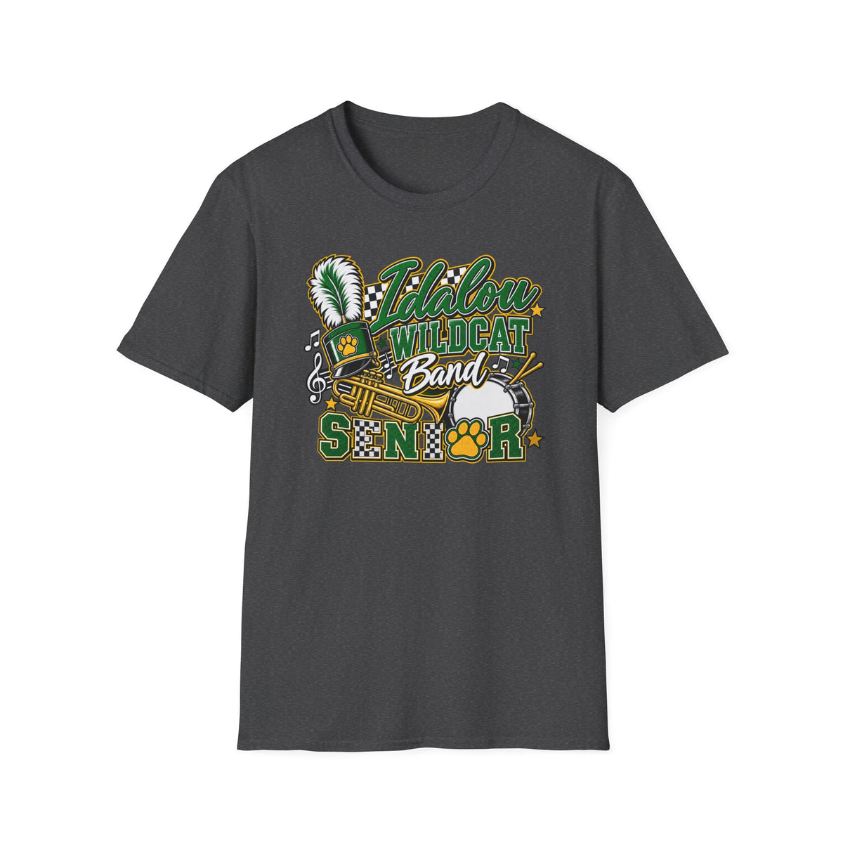 Wildcat Band T-Shirt — Idalou Senior Marching Band Design