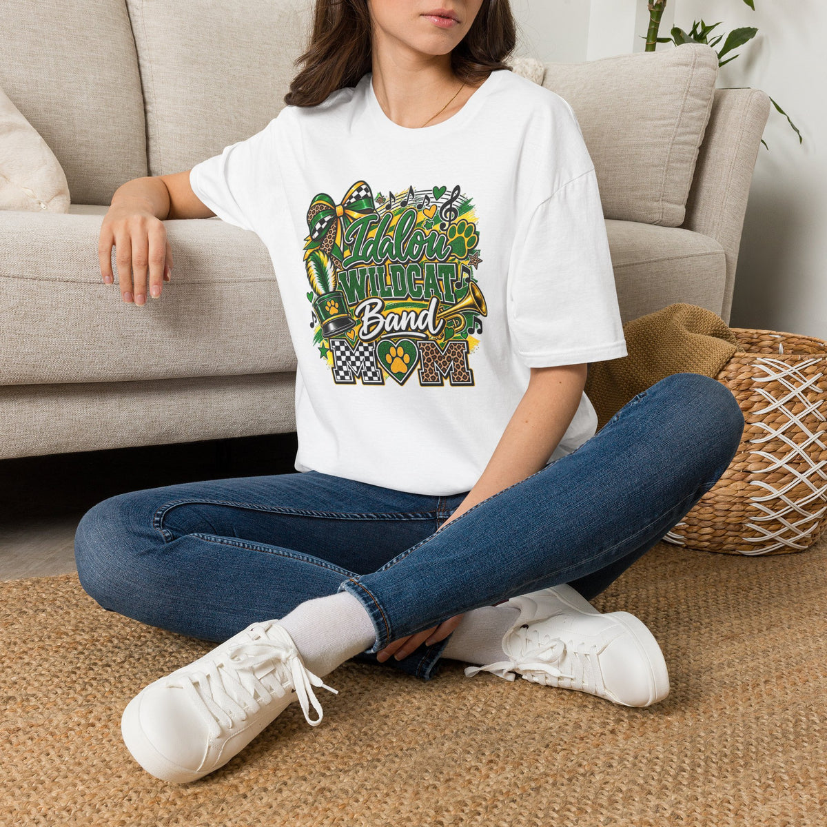 Soft Style Wildcat Band Mom Shirt