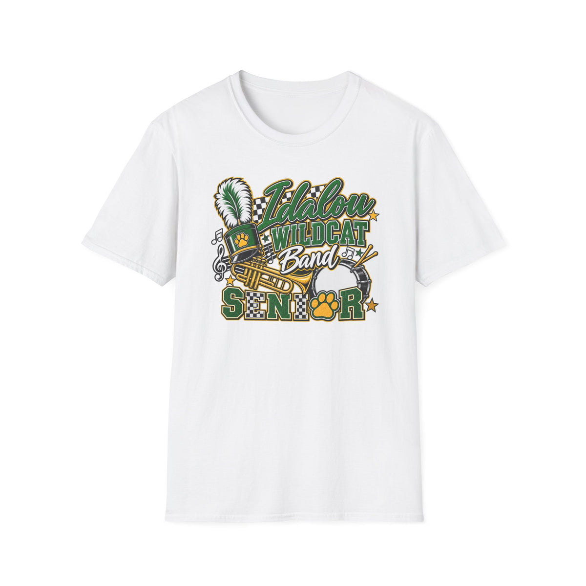 Wildcat Band T-Shirt — Idalou Senior Marching Band Design
