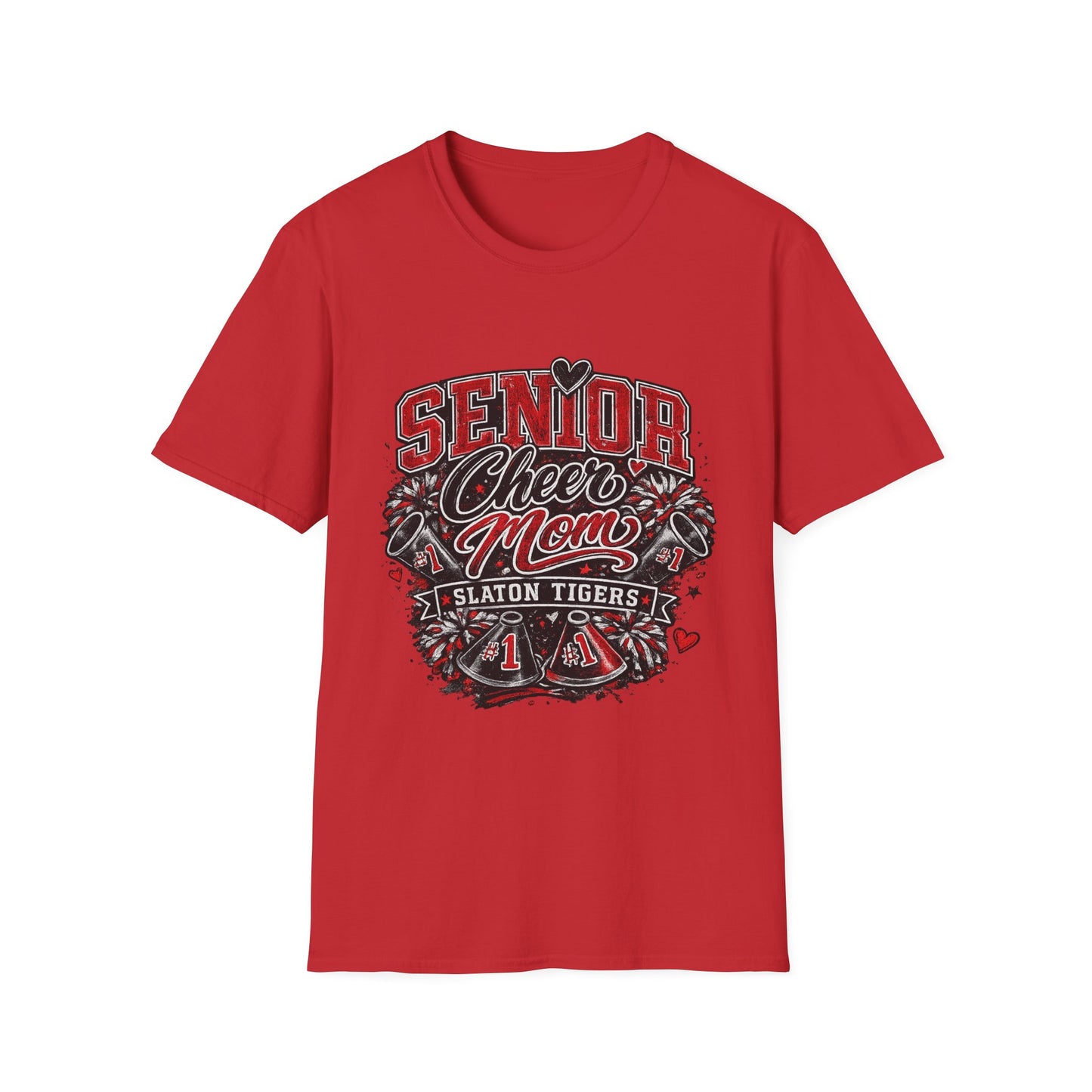 Senior Cheer Mom T-Shirt — Senior Cheerleading Mom Shirt (Slaton Tigers)
