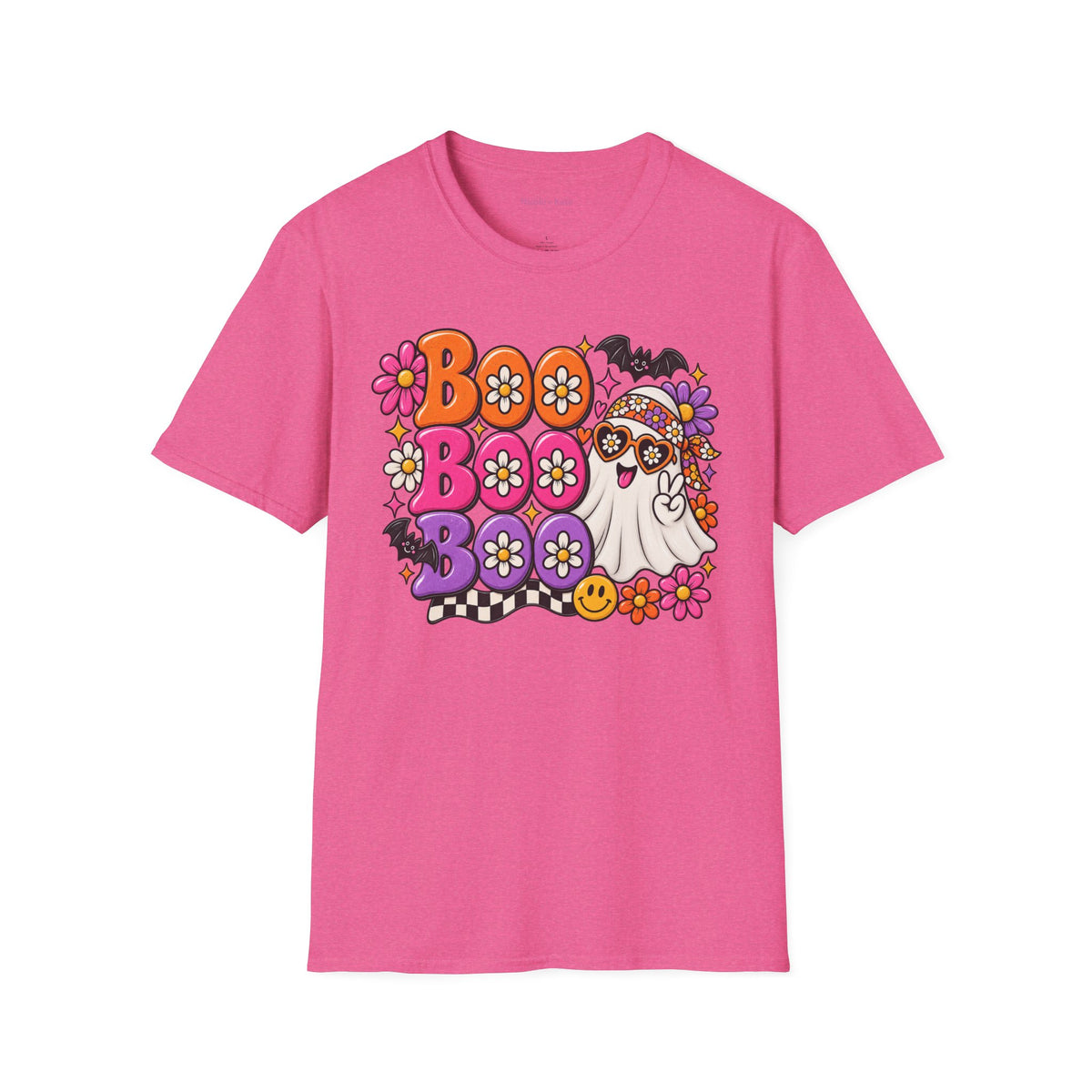 Boo Floral Ghost Halloween T-Shirt