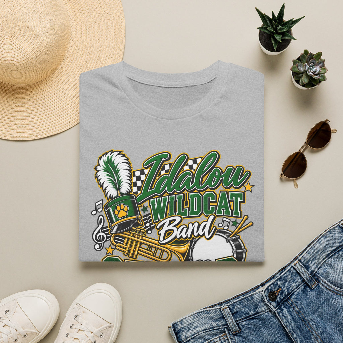 Wildcat Band T-Shirt — Idalou Senior Marching Band Design