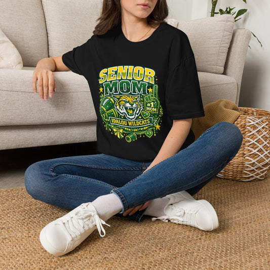 Senior Mom T-Shirt — School Spirit Wildcats Graduation Tee