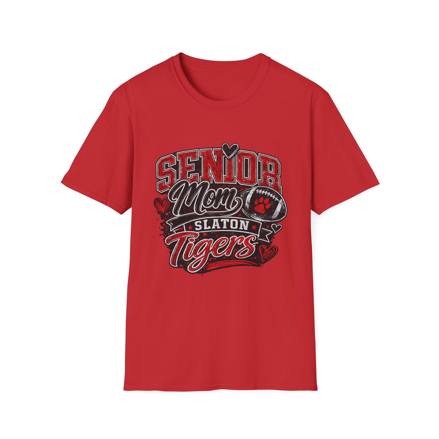 Senior Mom T-Shirt - Personalized Slaton Tigers Football Design